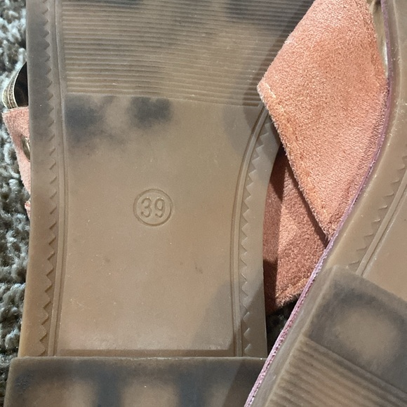 Coco + Carmen Coral and gold sandals size 39 - Picture 8 of 8